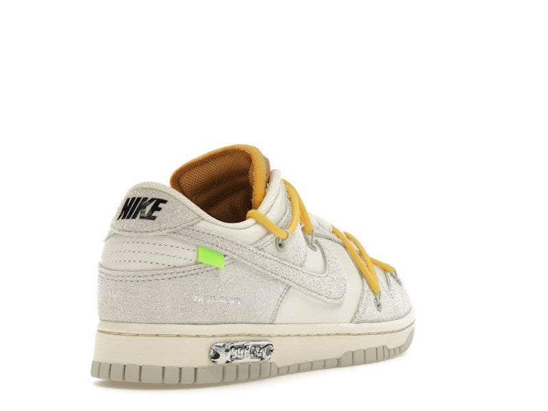 Nike Dunk Low Off White Lot 39 - Sail/Neutral Grey-Amarillo - DJ0950-109 - 31