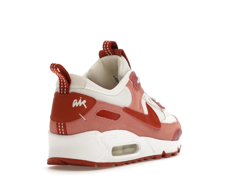 Nike Air Max 90 Futura Red Stardust Womens - Red Stardust/Summit White/Campfire Orange/Rugged Orange - FQ8881-618 - 31