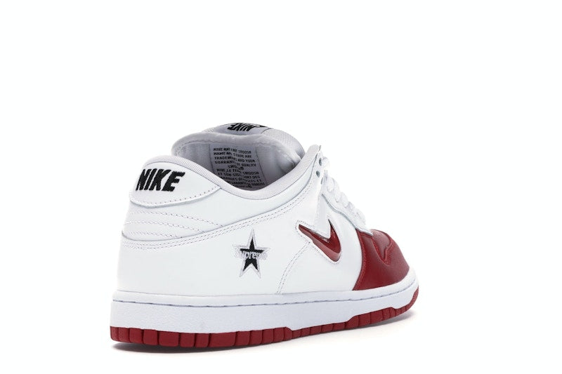 Nike Sb Dunk Low Supreme Jewel Swoosh Red - Varsity Red/Varsity Red-White-Black - CK3480-600 - 31