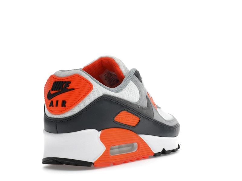 Nike Air Max 90 Summit White Safety Orange Dark Smoke Grey Smoke Grey - Summit White/Safety Orange/Dark Smoke Grey/Smoke Grey - DM0029-108 - 31
