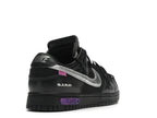 Nike Dunk Low Off White Lot 50 - Black/Metallic Silver-Black - DM1602-001 - 31