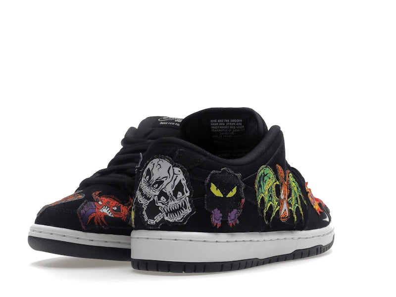 Nike Dunk Sb Low Pro Qs Neckface - Black/White-Multi Color - DQ4488-001 - 31
