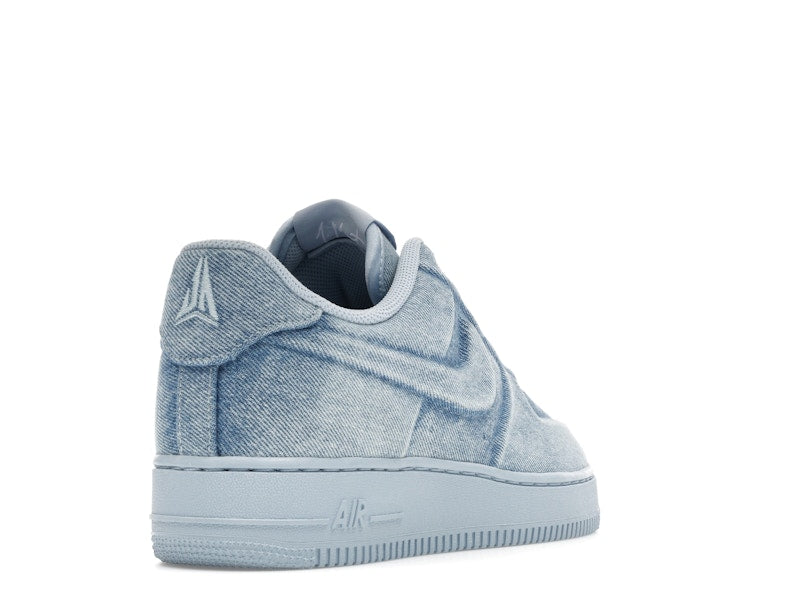 Nike Air Force 1 Low Ja Morant Denim Light Armory Blue - Light Armory Blue/White/Metallic Silver - IQ9773-400 - 31