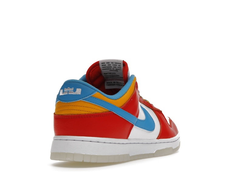 Nike Dunk Low Qs Lebron James Fruity Pebbles - Habanero Red/Laser Blue/White - DH8009-600 - 31