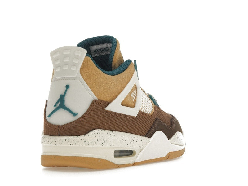 Air Jordan 4 Retro Cacao Wow (GS) - Cacao Wow/Geode Teal/Ale Brown/Twine/Sail/Luminous Green - FB2214-200 - 31