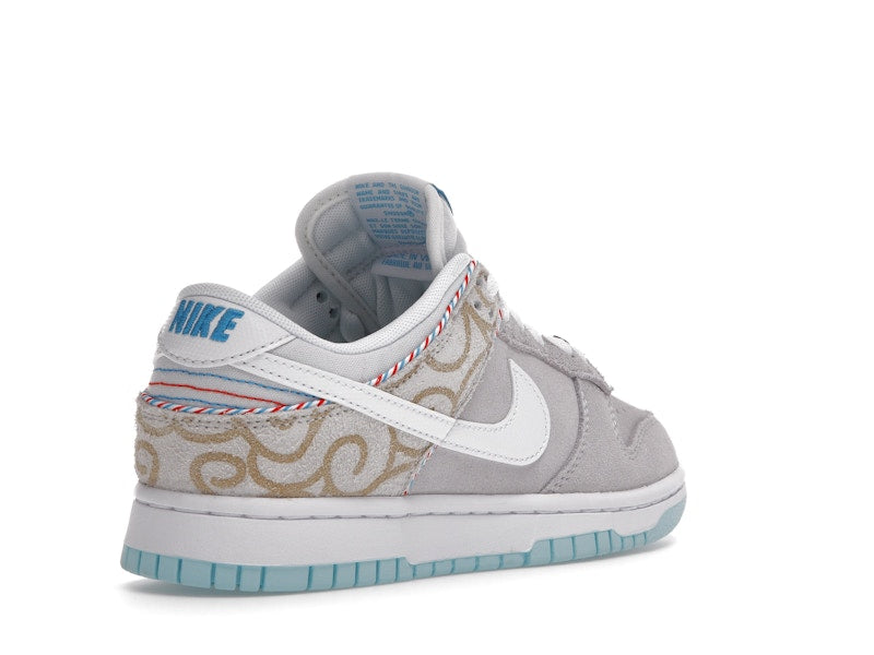 Nike Dunk Low Barbershop Grey - Grey/White/Teal - DH7614-500 - 32