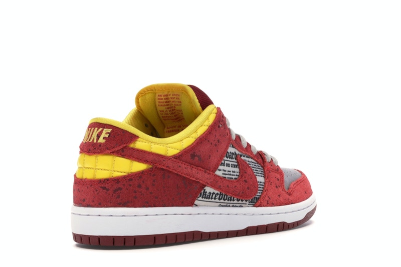 Nike Dunk Sb Low Rukus Crawfish - Action Red/Metallic Silver-Tour Yellow - nike-dunk-sb-low-rukus-crawfish - 32