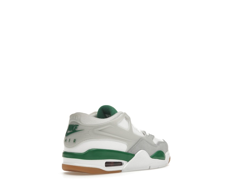 Air Jordan 4 Rm Pine Green (GS) - White/Pine Green/Neutral Grey/Wolf Grey/Varsity Red/Gum Dark Brown - FQ7938-103 - 32