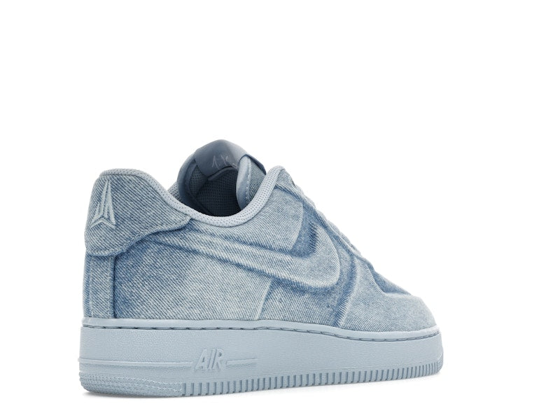 Nike Air Force 1 Low Ja Morant Denim Light Armory Blue - Light Armory Blue/White/Metallic Silver - IQ9773-400 - 32