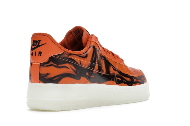 Nike Air Force 1 Low Orange Skeleton Halloween (2020)