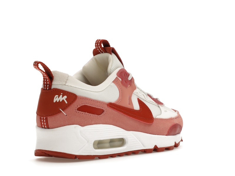 Nike Air Max 90 Futura Red Stardust Womens - Red Stardust/Summit White/Campfire Orange/Rugged Orange - FQ8881-618 - 32