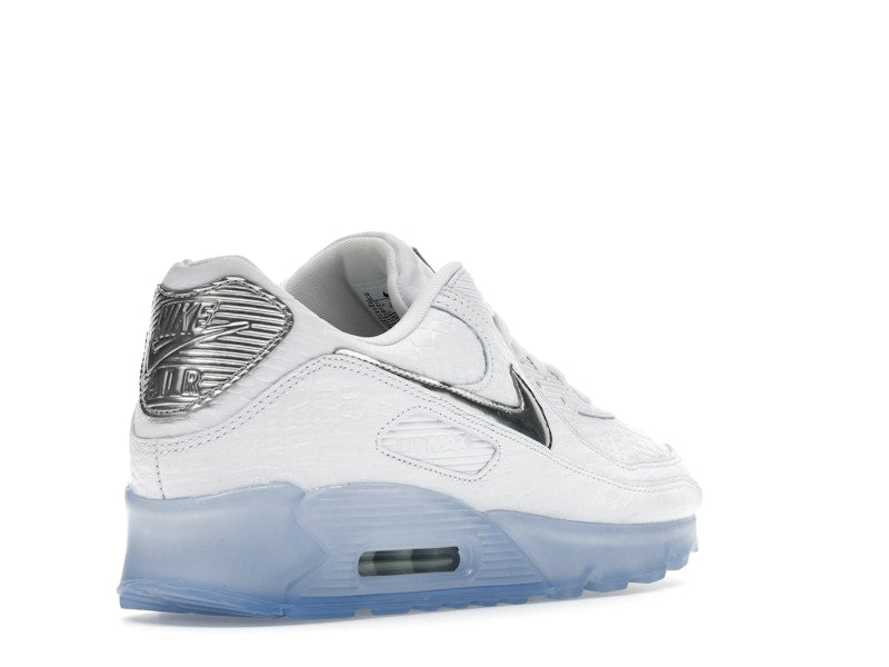 Nike Air Max 90 Terrascape White Croc Blue Tint - White/Blue Tint/Pure Platinum/Chrome - IU3638-100 - 32