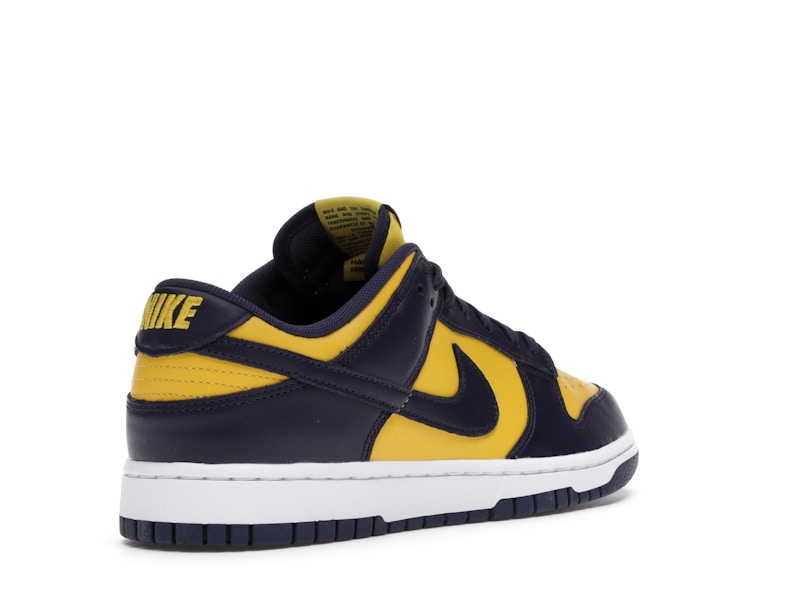 Nike Dunk Low Michigan - Varsity Maize/Midnight Navy-White - DD1391-700 - 32
