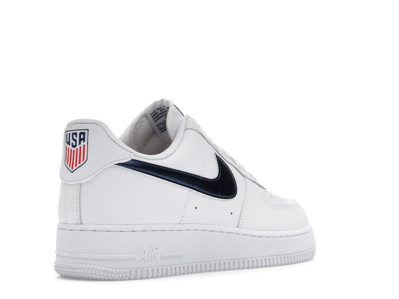 Nike Air Force 1 Low 07 Lv8 Team Usa World Cup - White/Midnight Navy/University Red/Metallic Gold - IQ0407-100 - 32