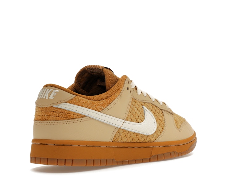 Nike Dunk Low Waffle - Wheat/Coconut Milk/Sesame/Black/Total Orange - FZ4041-744 - 32