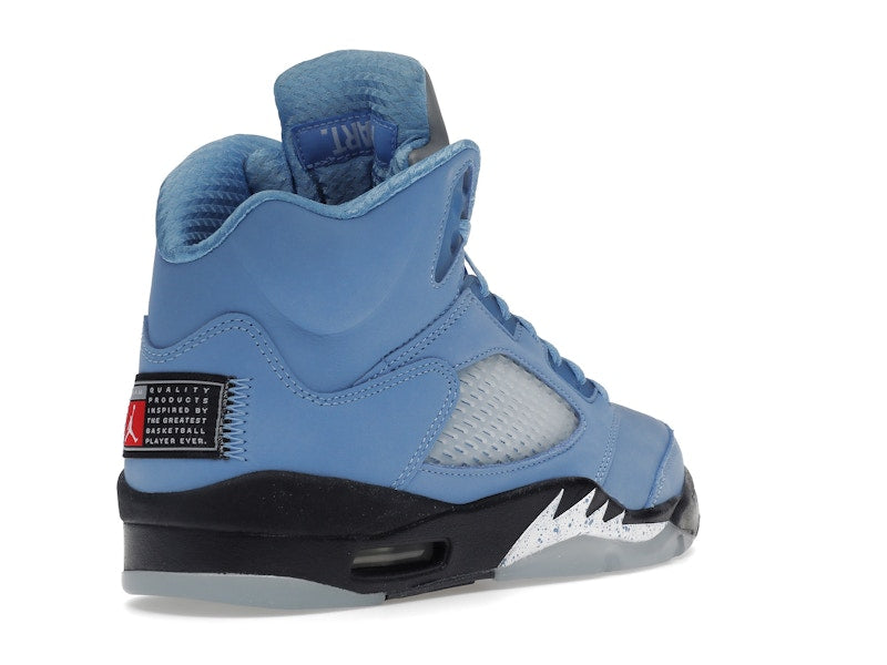 Air Jordan 5 Retro Unc University Blue, vista a 360 gradi 32 di 36