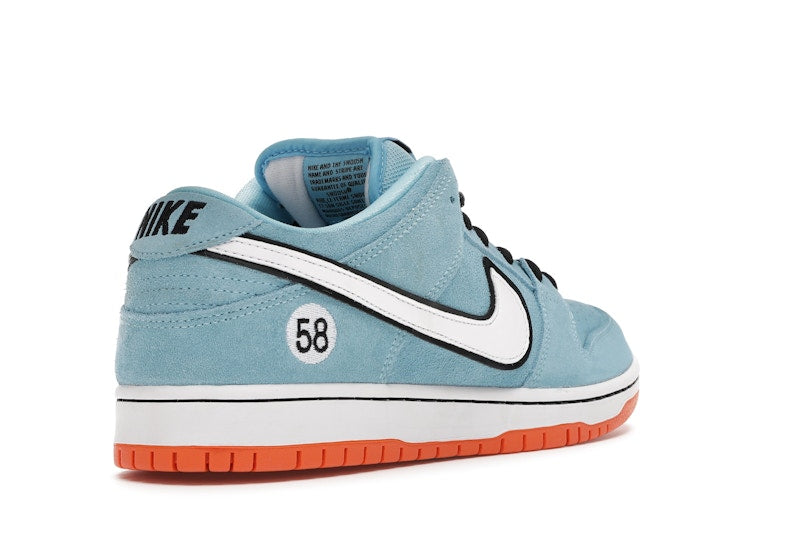Nike Sb Dunk Low Club 58 Gulf - Blue Chill/Safety Orange-Black-White - BQ6817-401 - 32