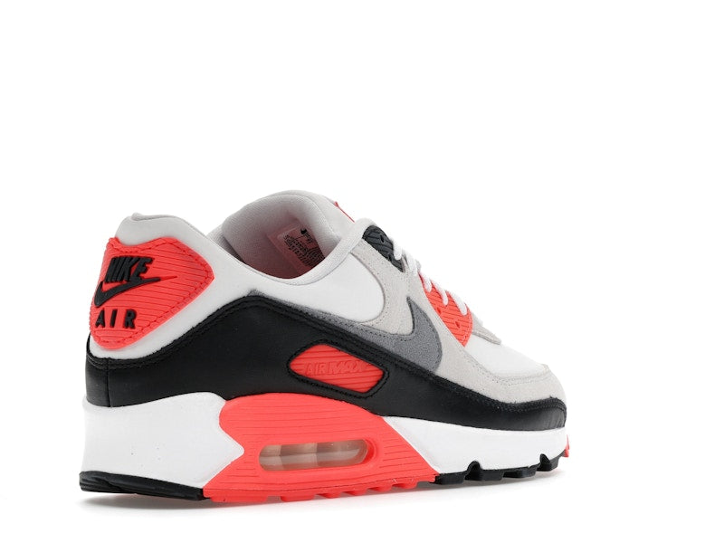 Nike Air Max 90 Infrared 2026 Iu1055 100 - White/Cement Grey/Infrared/Black - IU1055-100 - 32