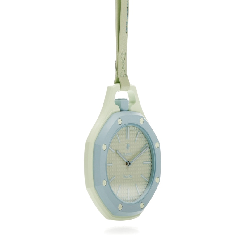 Swatch x Audemars Piguet AP Bioceramic Royal Pop Blaue Acht SSX03L101N, vista a 360 gradi 32 di 36