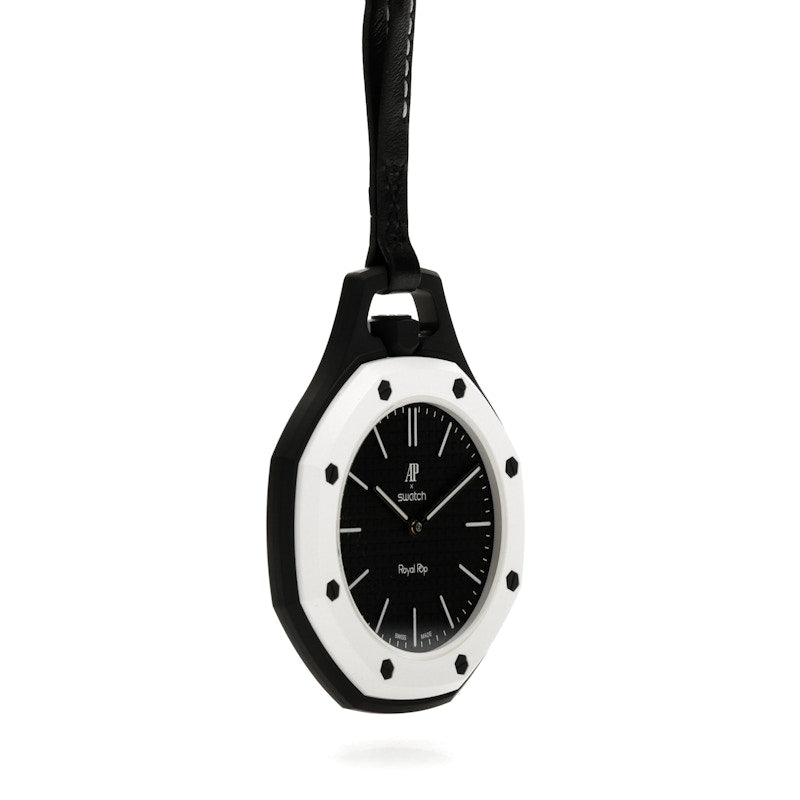 Swatch x Audemars Piguet AP Bioceramic Royal Pop Ocho Negro SSX03W101N, vista a 360 gradi 32 di 36