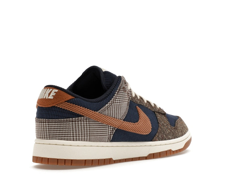 Nike Dunk Low Tweed Midnight Navy Corduroy - Midnight Navy/Ale Brown/Pale Ivory - FQ8746-410 - 32
