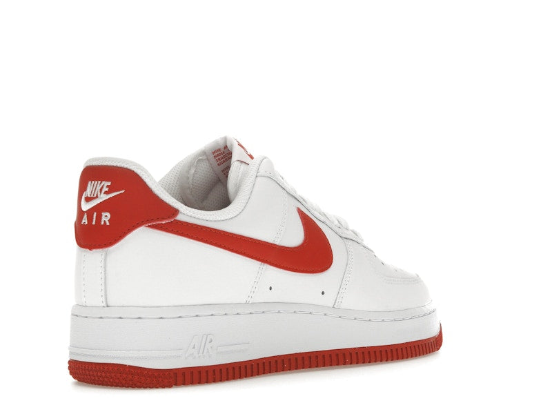 Nike Air Force 1 07 Dragon Red - White/White/Dragon Red - FJ4146-106 - 32