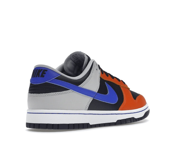 Nike Dunk Low EMB NBA 75th Anniversary Knicks - Black/Racer Blue-Grey Fog-Orange - DD3363-002 - 32