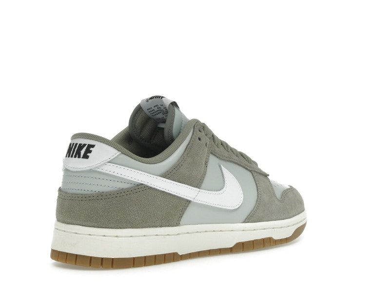 Nike Dunk Low Retro SE Light Silver Light Army Sail White, vista a 360 gradi 32 di 36