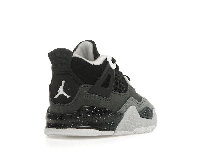 Air Jordan 4 Retro Fear 2024 (TD) - Black/White/Anthracite/Black/Pure Platinum - FV4538-002 - 32