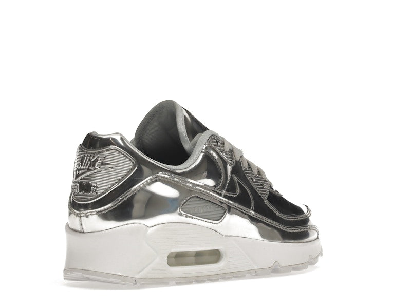 Nike Air Max 90 Metallic Silver 2020 (W) - Metallic Silver/Metallic Silver-White - CQ6639-001 - 32