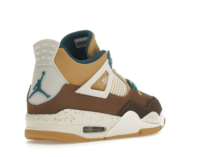 Air Jordan 4 Retro Cacao Wow (GS) - Cacao Wow/Geode Teal/Ale Brown/Twine/Sail/Luminous Green - FB2214-200 - 32