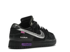 Nike Dunk Low Off White Lot 50 - Black/Metallic Silver-Black - DM1602-001 - 32