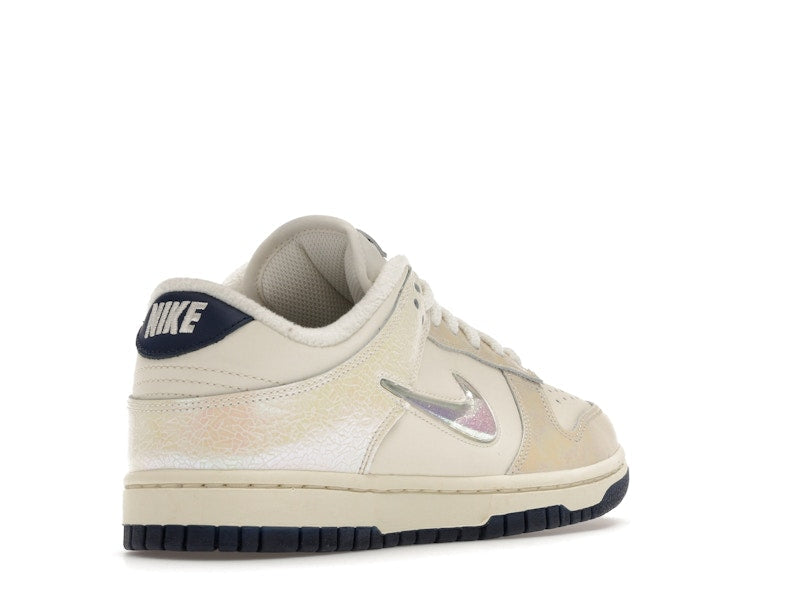 Nike Dunk Low Metallic Jewel Swoosh Sail Womens - Sail/Sail-Black - IM6571-027 - 32