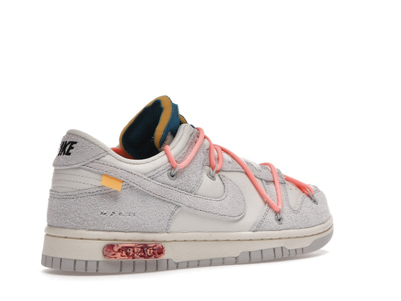 Nike Dunk Low Off White Lot 19 - Sail/Neutral Grey-Orange Pulse - DJ0950-119 - 33