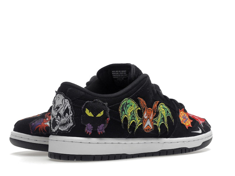 Nike Dunk Sb Low Pro Qs Neckface - Black/White-Multi Color - DQ4488-001 - 33