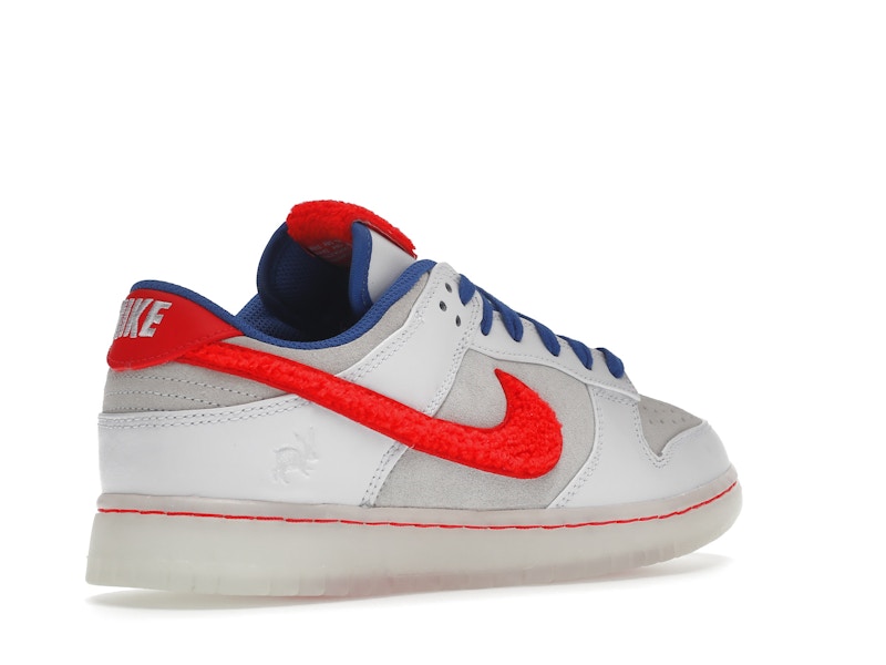 Nike Dunk Low Retro Prm Year Of The Rabbit White Crimson Varsity Royal - White/Crimson-Varsity Royal - FD4203-161 - 33