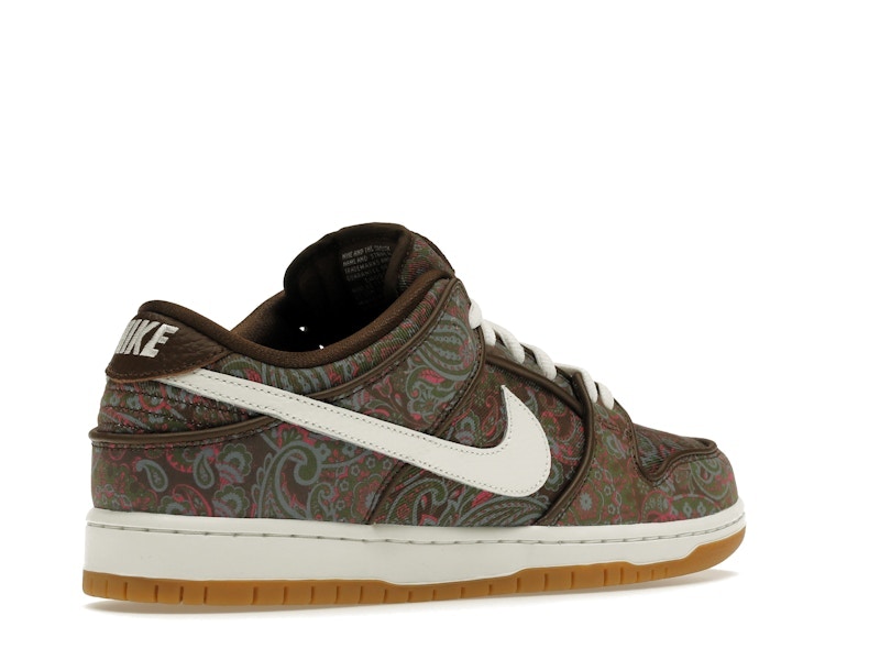 Nike Sb Dunk Low Pro Paisley Brown - Brown/Muli-Color-White-Gum - DH7534-200 - 33