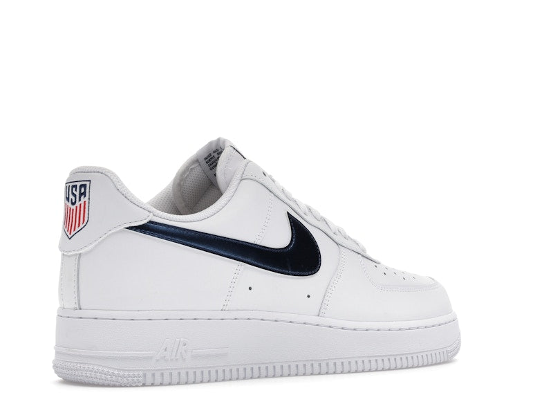 Nike Air Force 1 Low 07 Lv8 Team Usa World Cup - White/Midnight Navy/University Red/Metallic Gold - IQ0407-100 - 33