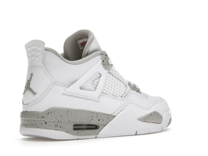 Air Jordan 4 Retro White Oreo 2021 (GS) - White/Tech Grey-Black-Fire Red - DJ4699-100 - 33