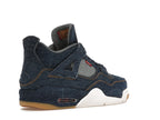 Air Jordan 4 Retro Levis Denim - Denim/Denim-Sail-Game Red - AO2571-401 - 33
