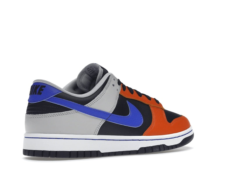 Nike Dunk Low EMB NBA 75th Anniversary Knicks - Black/Racer Blue-Grey Fog-Orange - DD3363-002 - 33