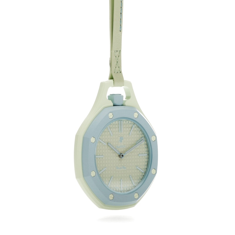 Swatch x Audemars Piguet AP Bioceramic Royal Pop Blaue Acht SSX03L101N, vista a 360 gradi 33 di 36