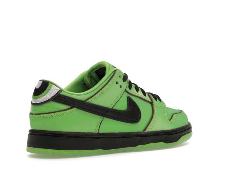 Nike Sb Dunk Low The Powerpuff Girls Buttercup (PS) - Mean Green/Black/Lotus Pink - FZ8832-300 - 33