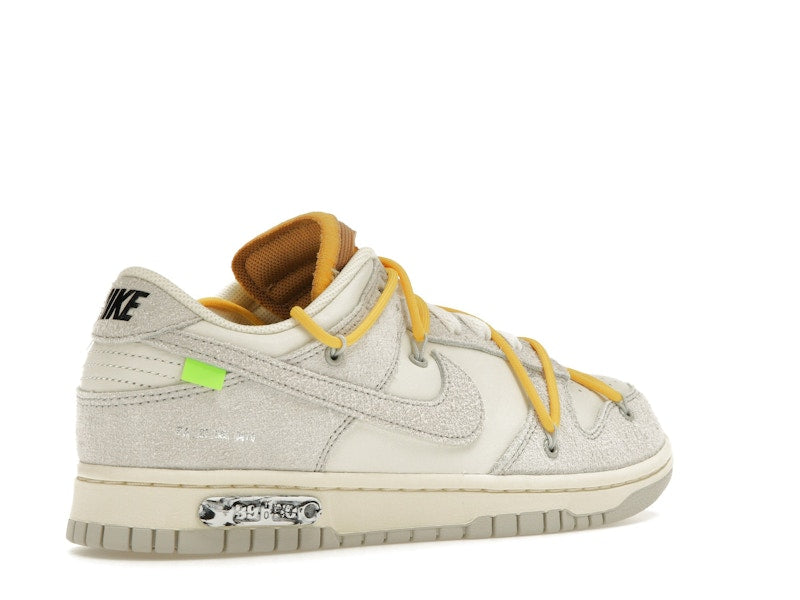 Nike Dunk Low Off White Lot 39 - Sail/Neutral Grey-Amarillo - DJ0950-109 - 33