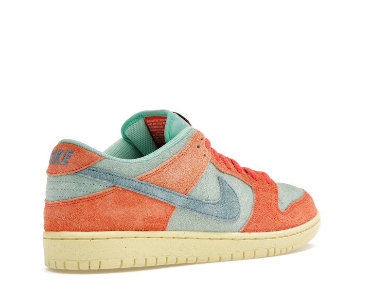 Nike Sb Dunk Low Orange Emerald Rise - Orange/Noise Aqua-Emerald Rise-Lemon Chiffon - DV5429-800 - 33
