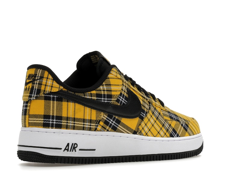 Nike Air Force 1 Low Clueless Yellow Plaid Womens - Multi-Color/Black/Yellow Ochre/White - IR5596-900 - 33