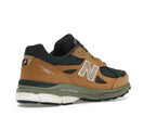 New Balance 990v3 MiUSA Tan Green, vista a 360 gradi 33 di 36