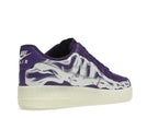 Nike Air Force 1 Low 07 Qs Purple Skeleton Halloween 2021 - Court Purple/Court Purple-White - CU8067-500 - 33