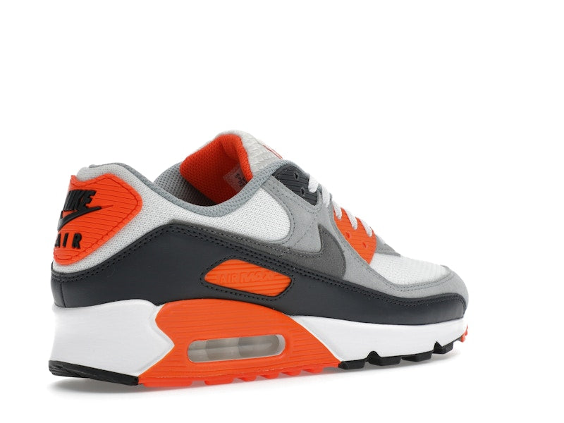 Nike Air Max 90 Summit White Safety Orange Dark Smoke Grey Smoke Grey - Summit White/Safety Orange/Dark Smoke Grey/Smoke Grey - DM0029-108 - 33