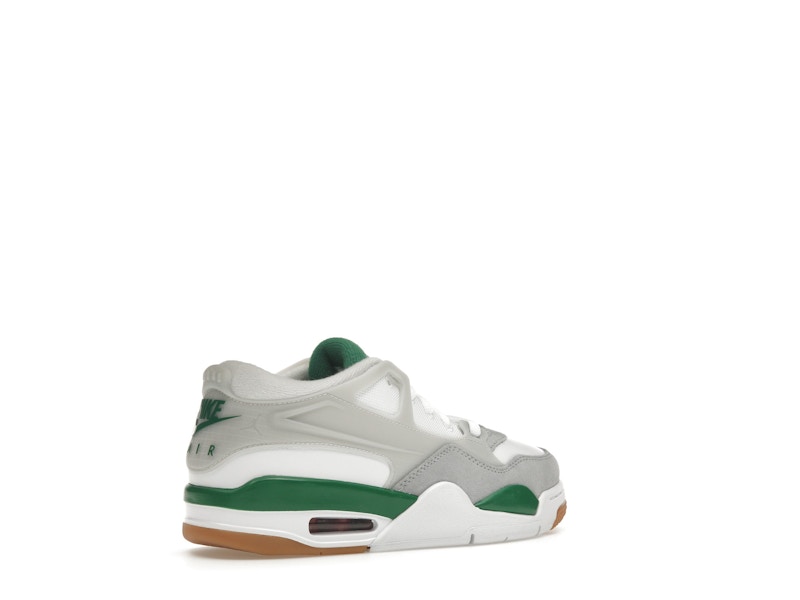 Air Jordan 4 Rm Pine Green (GS) - White/Pine Green/Neutral Grey/Wolf Grey/Varsity Red/Gum Dark Brown - FQ7938-103 - 33